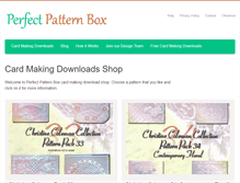 Tablet Screenshot of perfectpatternbox.com